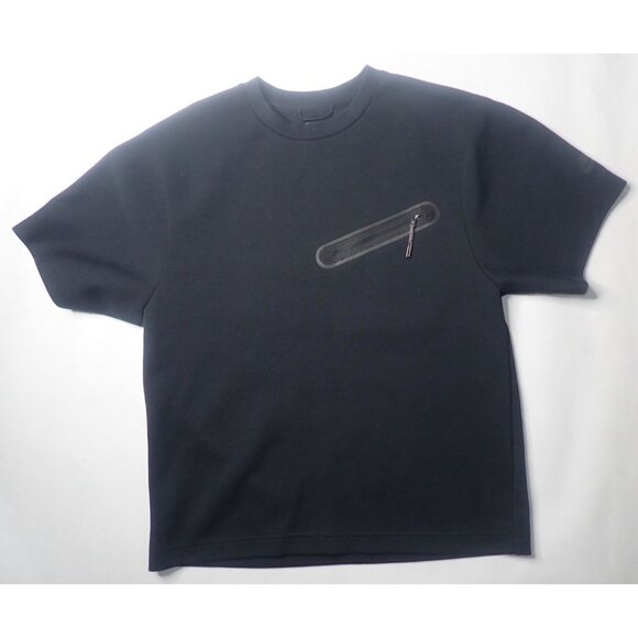 NIKE SPORTSWEAR TECH FLEECE SHORT-SLEEVE TOP 'Goddess of Victory’ Mens S Black - Picture 4 of 7